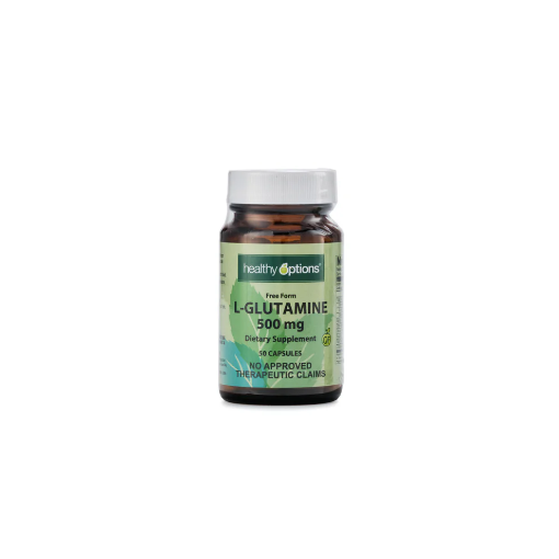 Picture of Healthy Options L-Glutamine 500mg 50 Capsules