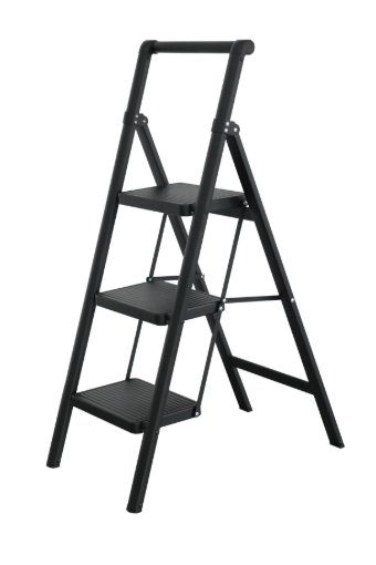 Picture of HOMER 3-STEP STEEL LADDER BLACK