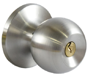 Picture of GATEMAN KNOBSET TUBULAR ENTRANCE SATIN STAINLESS STEEL