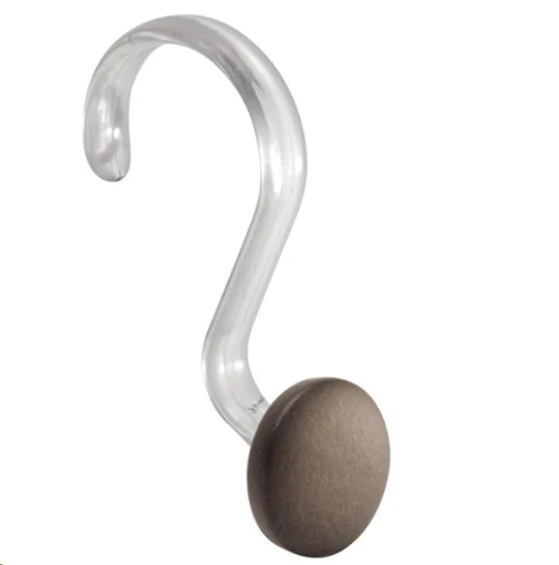 Picture of INTERDESIGN FORMA SHOWER HOOKS MINI 12PC CLEAR BRASS